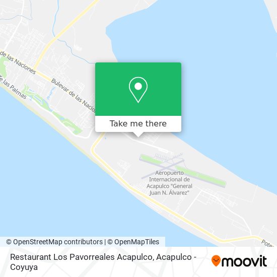 Restaurant Los Pavorreales Acapulco map