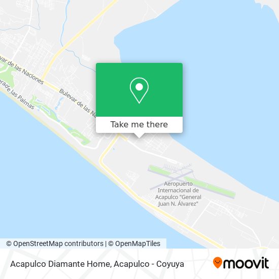 Acapulco Diamante Home map