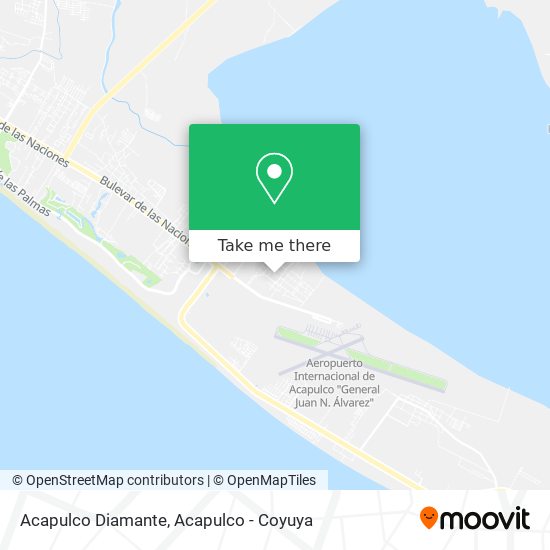Acapulco Diamante map