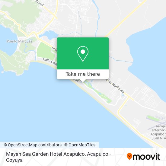 How to get to Mayan Sea Garden Hotel Acapulco in Acapulco De Juárez by Bus?