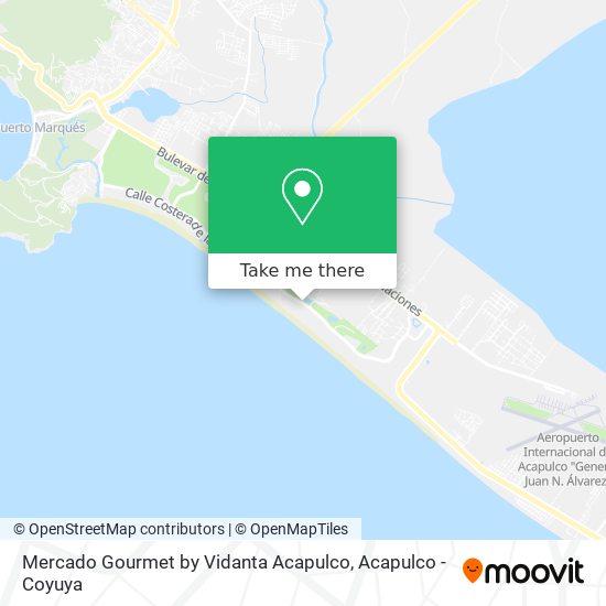Mapa de Mercado Gourmet by Vidanta Acapulco