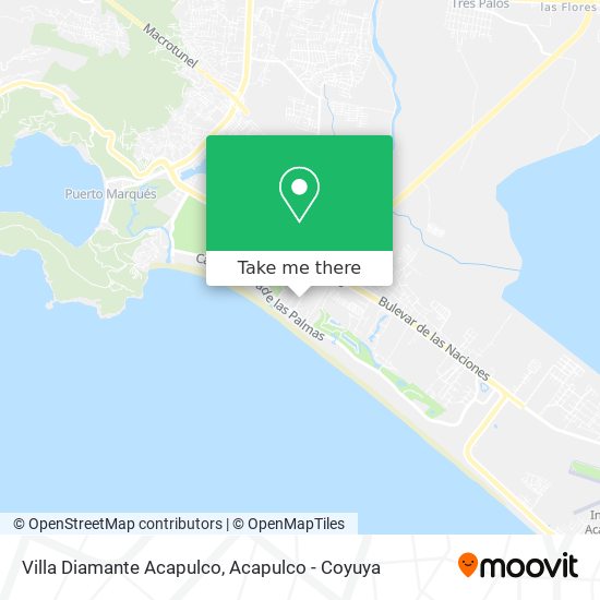Mapa de Villa Diamante Acapulco