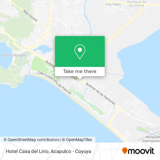 Hotel Casa del Lirio map