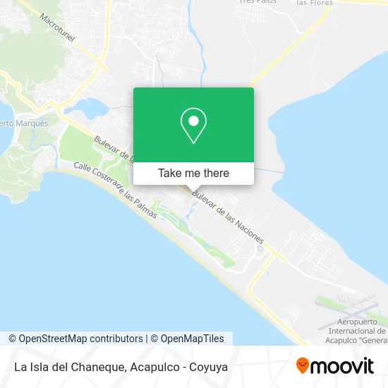 La Isla del Chaneque map