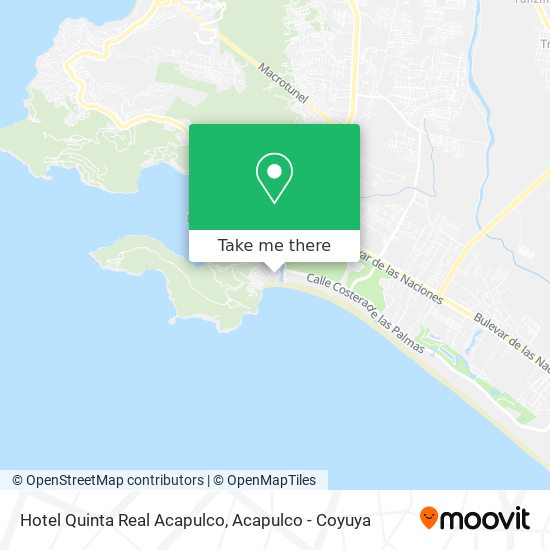 Hotel Quinta Real Acapulco map