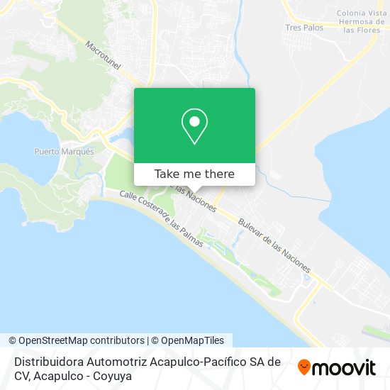 Mapa de Distribuidora Automotriz Acapulco-Pacífico SA de CV