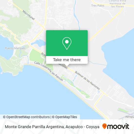 Monte Grande Parrilla Argentina map