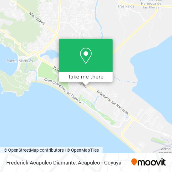 Frederick Acapulco Diamante map