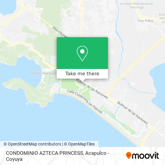 CONDOMINIO AZTECA PRINCESS map