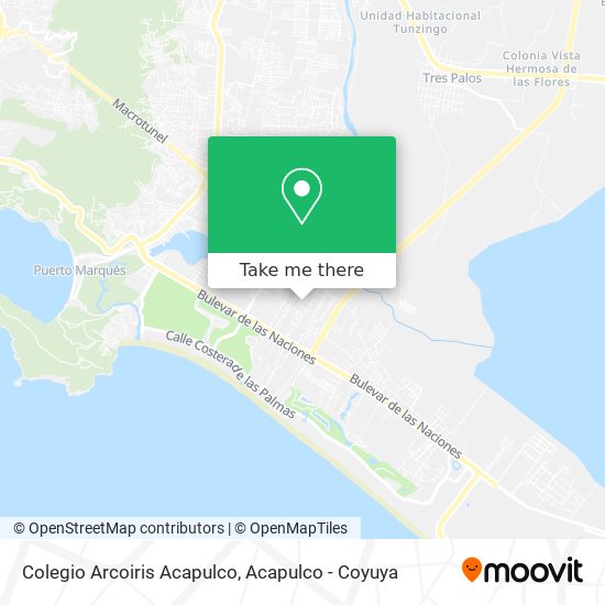 Colegio Arcoiris Acapulco map