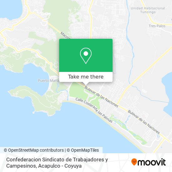 Mapa de Confederacion Sindicato de Trabajadores y Campesinos
