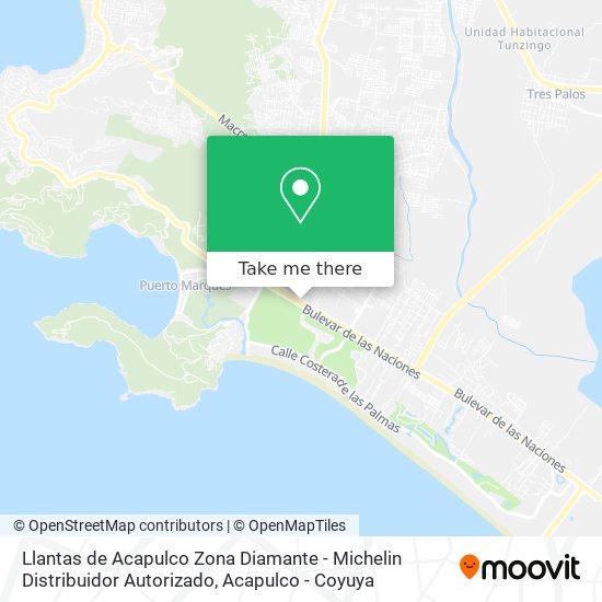 Llantas de Acapulco Zona Diamante - Michelin Distribuidor Autorizado map