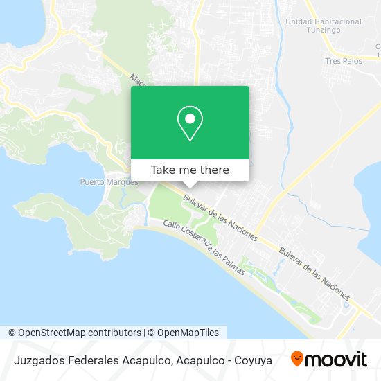 Juzgados Federales Acapulco map
