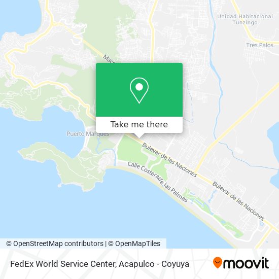 FedEx World Service Center map