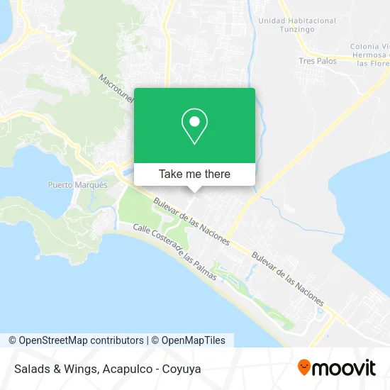 Salads & Wings map