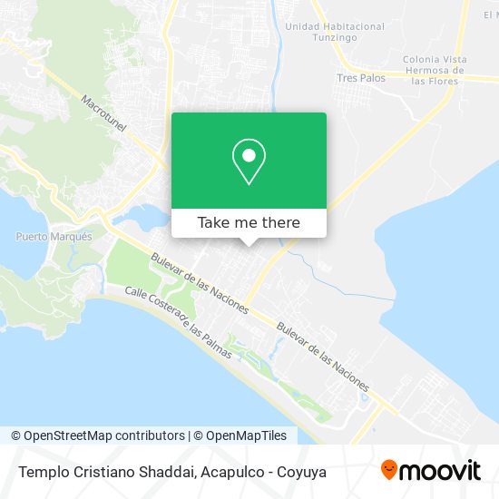 Templo Cristiano Shaddai map