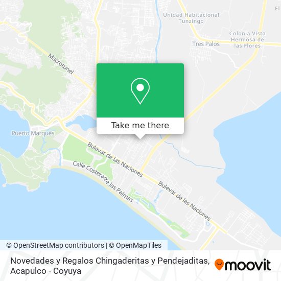 Mapa de Novedades y Regalos Chingaderitas y Pendejaditas