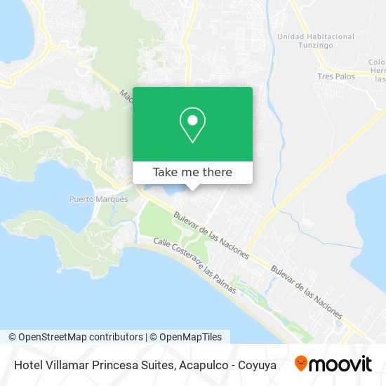 Hotel Villamar Princesa Suites map