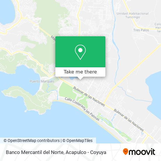 Banco Mercantil del Norte map