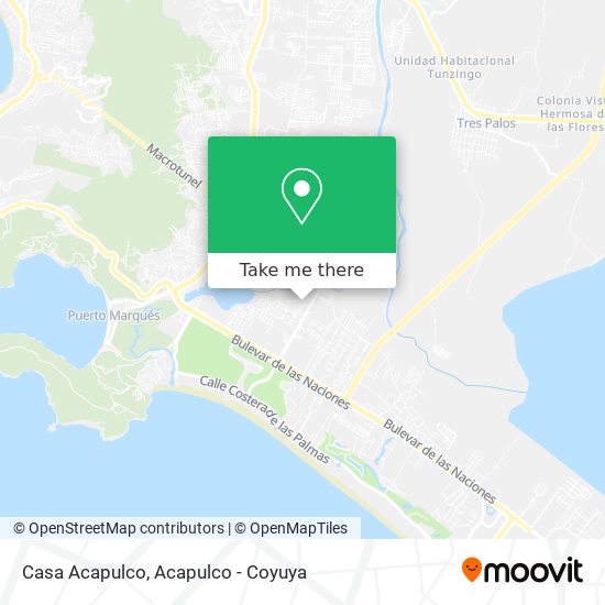 Mapa de Casa Acapulco