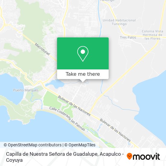 Mapa de Capilla de Nuestra Señora de Guadalupe