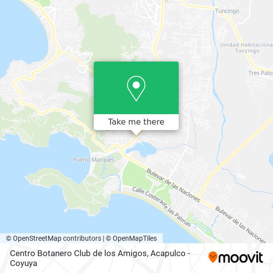 Centro Botanero Club de los Amigos map