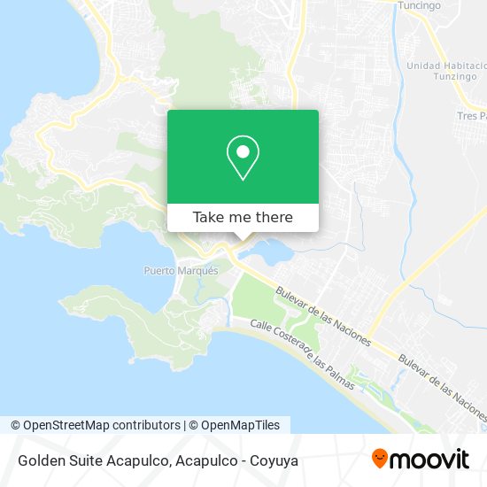 Golden Suite Acapulco map