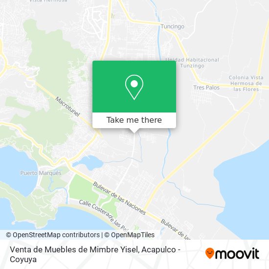 Mapa de Venta de Muebles de Mimbre Yisel