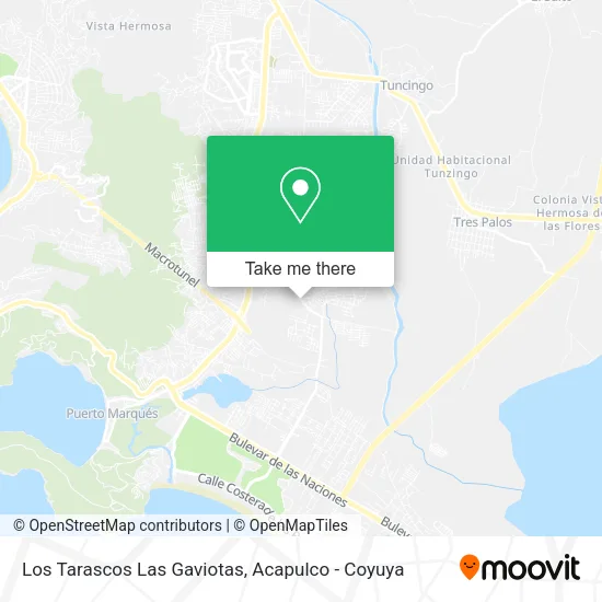 Los Tarascos Las Gaviotas map