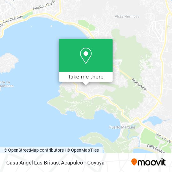 Casa Angel Las Brisas map