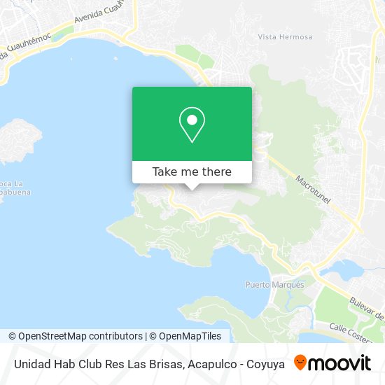 Unidad Hab Club Res Las Brisas map