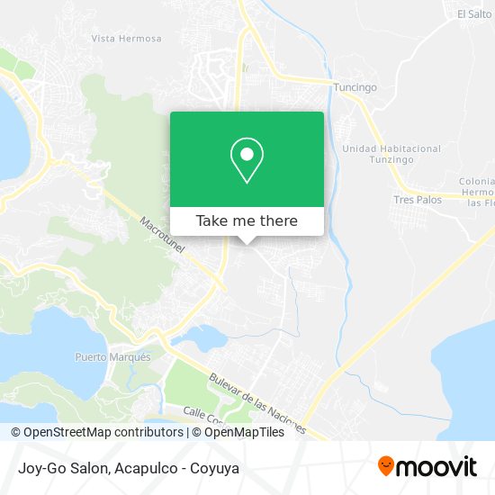 Joy-Go Salon map