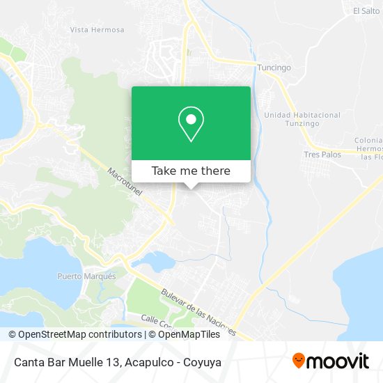 Mapa de Canta Bar Muelle 13