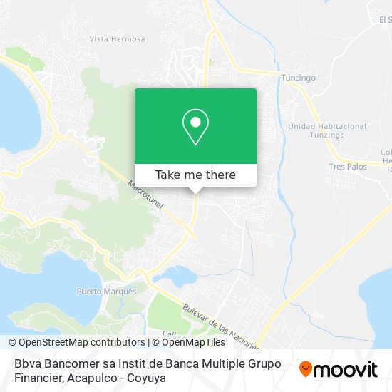 Mapa de Bbva Bancomer sa Instit de Banca Multiple Grupo Financier