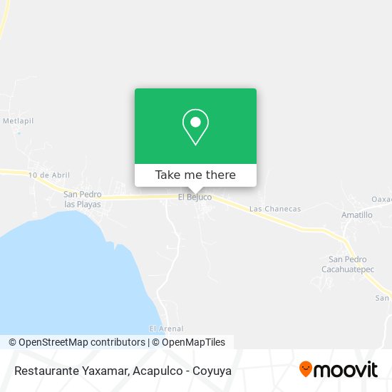 Mapa de Restaurante Yaxamar