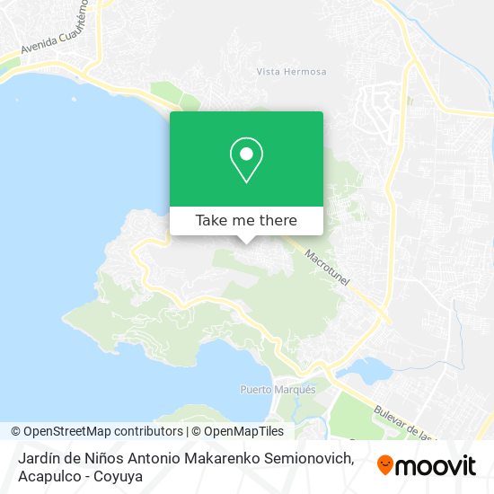 Mapa de Jardín de Niños Antonio Makarenko Semionovich