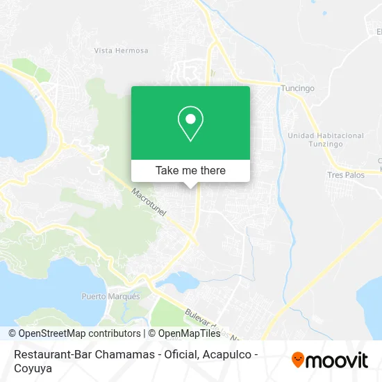 Restaurant-Bar Chamamas - Oficial map