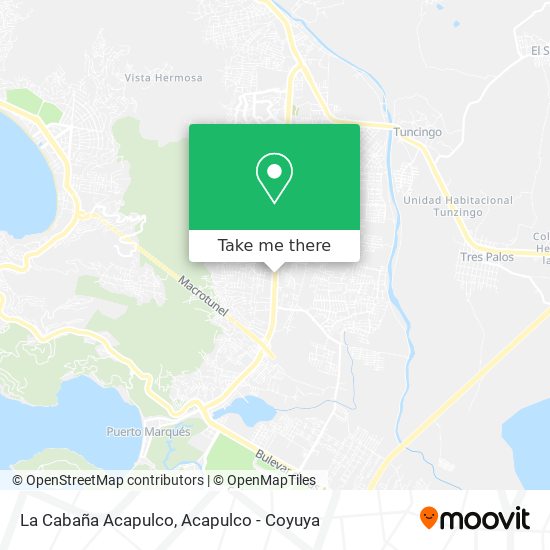 La Cabaña Acapulco map