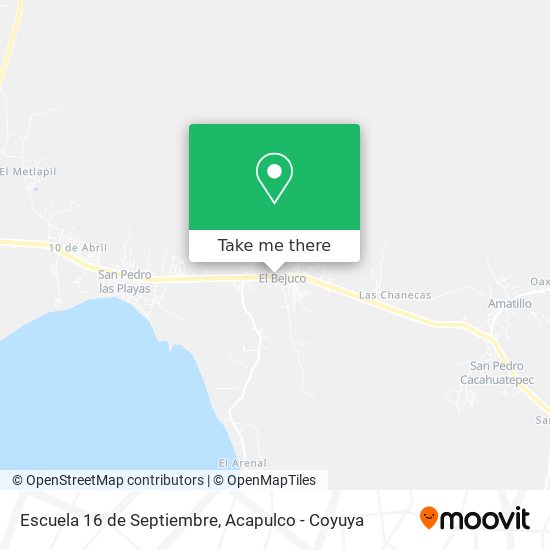 Mapa de Escuela 16 de Septiembre