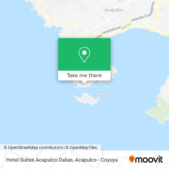 Mapa de Hotel Suites Acapulco Dalias