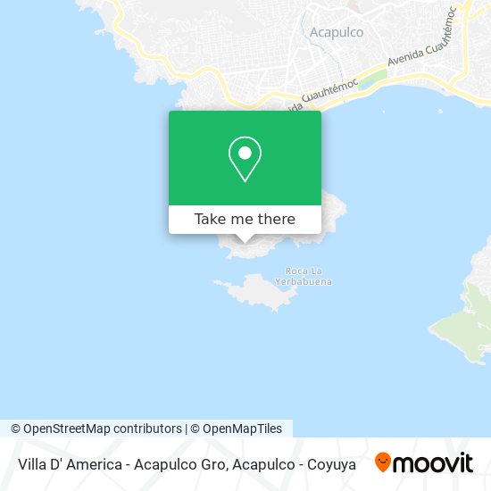 Villa D' America - Acapulco Gro map