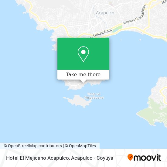 Hotel El Mejicano Acapulco map