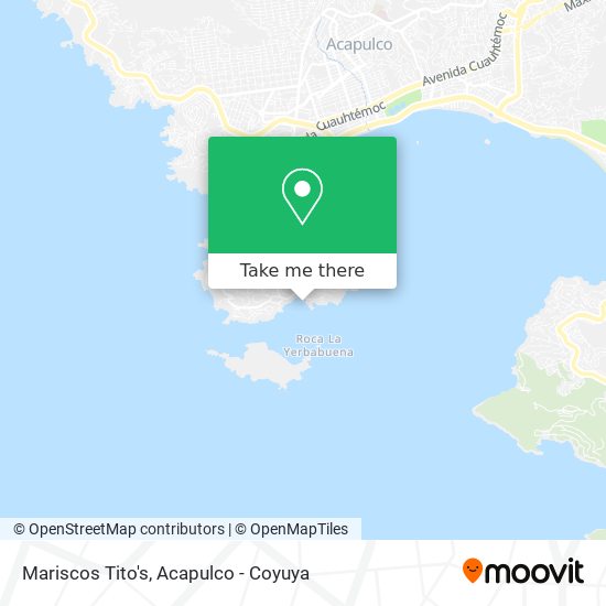 Mariscos Tito's map