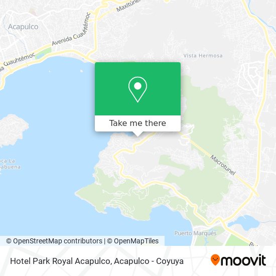 Mapa de Hotel Park Royal Acapulco