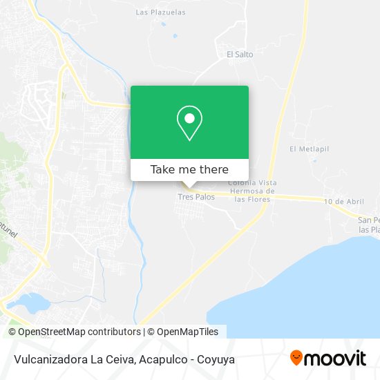 Mapa de Vulcanizadora La Ceiva