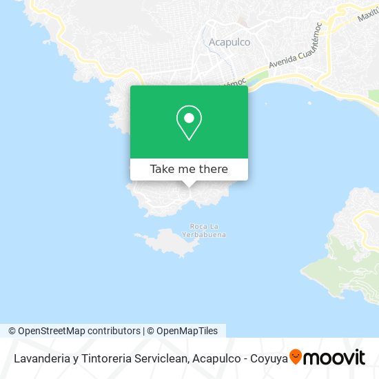 Lavanderia y Tintoreria Serviclean map