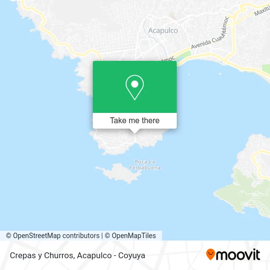 Crepas y Churros map