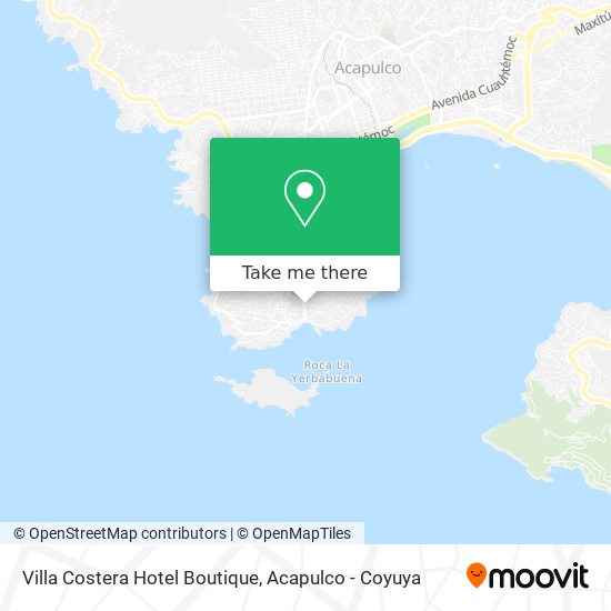 Mapa de Villa Costera Hotel Boutique