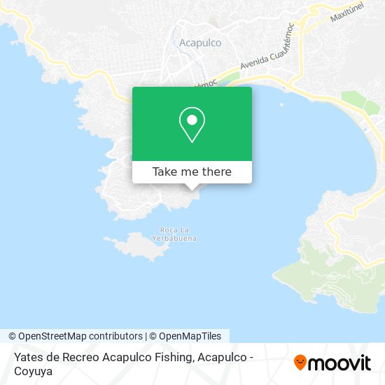 Yates de Recreo Acapulco Fishing map