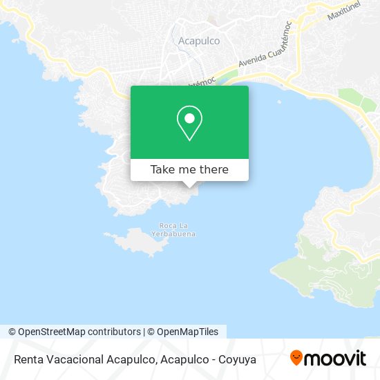 Renta Vacacional Acapulco map